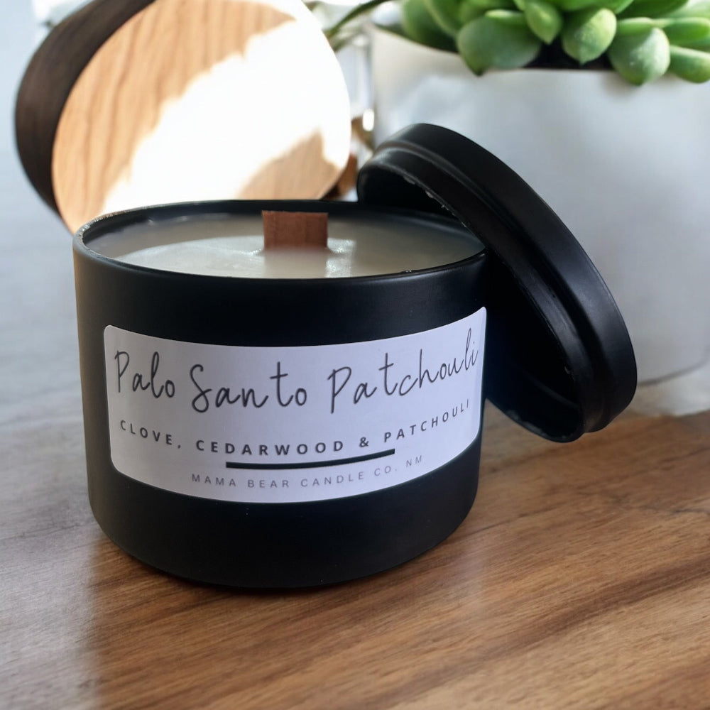 8 oz Palo Santo Patchouli Wood Wick