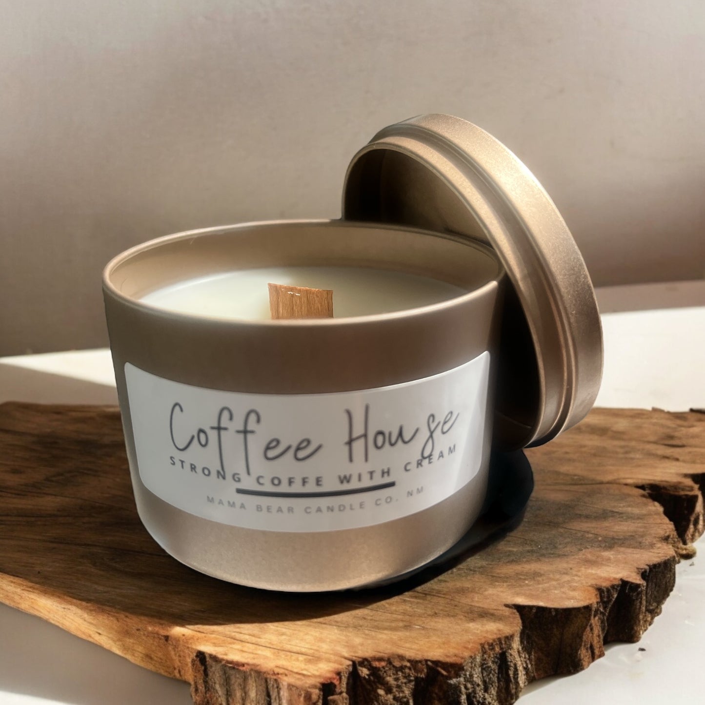 8oz Wood wick Coffee House