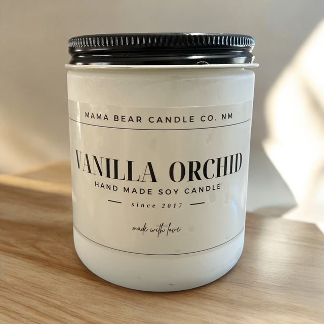 9 oz Vanilla Orchid White Frosted Jar