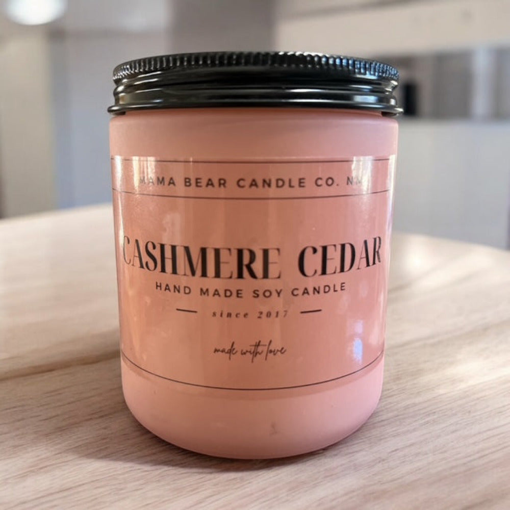 9 oz Cashmere Cedar Pink Frosted Jar