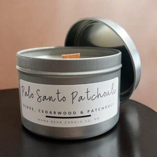 6 oz Palo Santo Patchouli Silver Tin