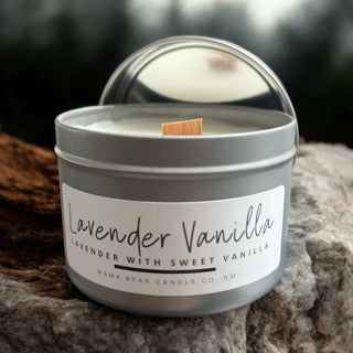 6 oz Lavender Vanilla Silver Tin